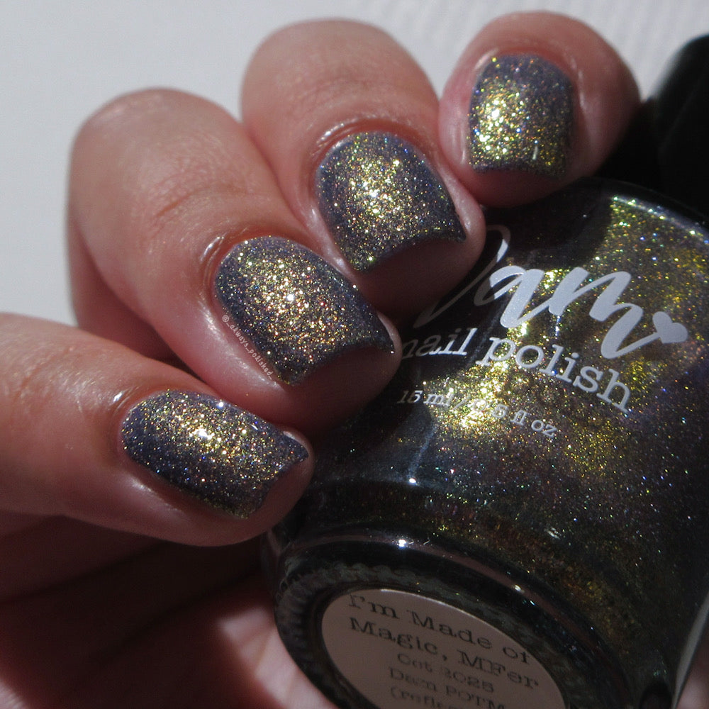 I'm Made of Magic, MFer - Purple Nail Polish - Reflective Nail Polish - October 2025 POTM - Dam Nail Polish