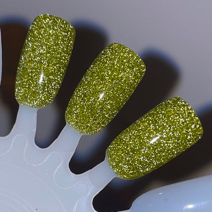 Big Glowing Dill - Pickle Green Glow in the Dark Nail Polish - Dam Nail Polish