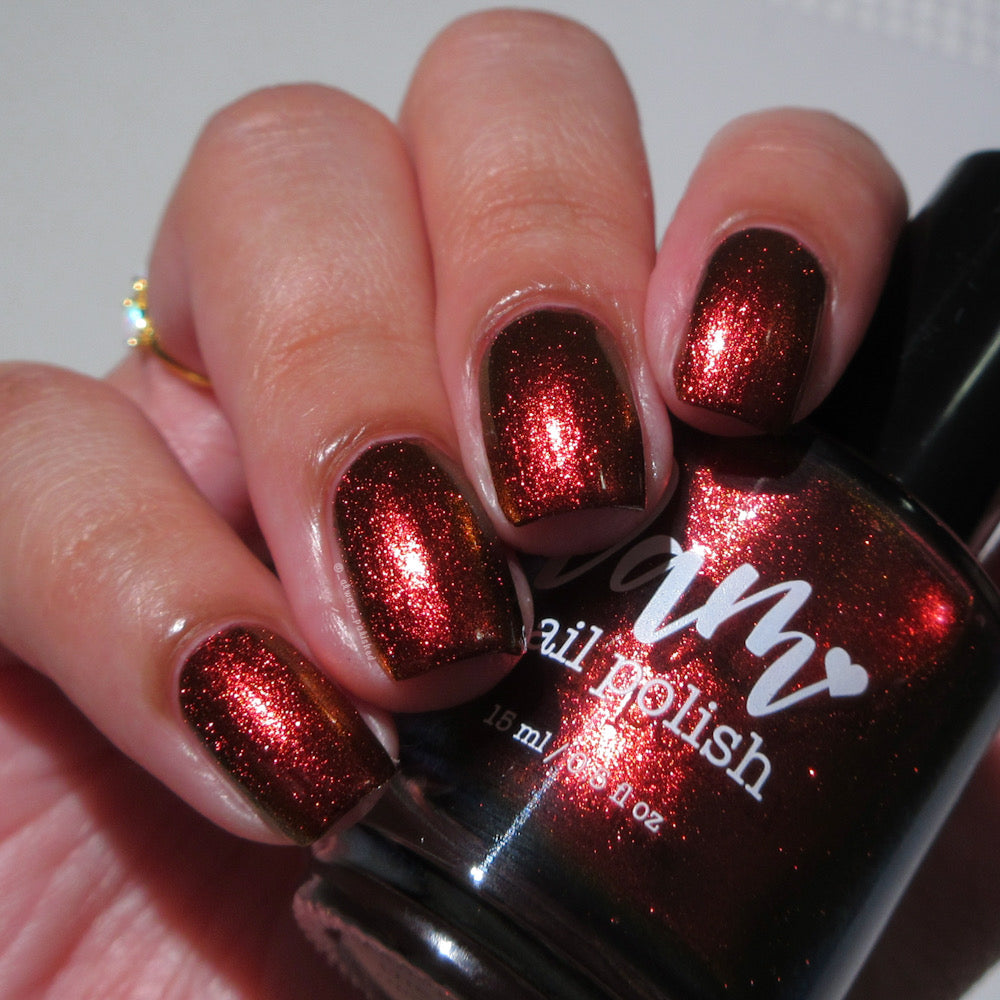 Don't Disturb the Damned - Red Nail Polish - Multichrome Nail Polish - Ghostly Collection - Halloween 2025 - Dam Nail Polish