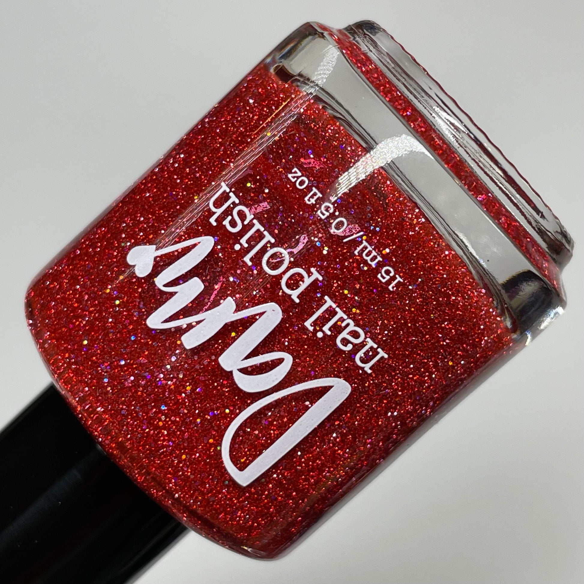 Apple Fruit Butter - Red Nail Polish - Reflective Glitter Nail Polish - Jams & Jellies Collection - Dam Nail Polish