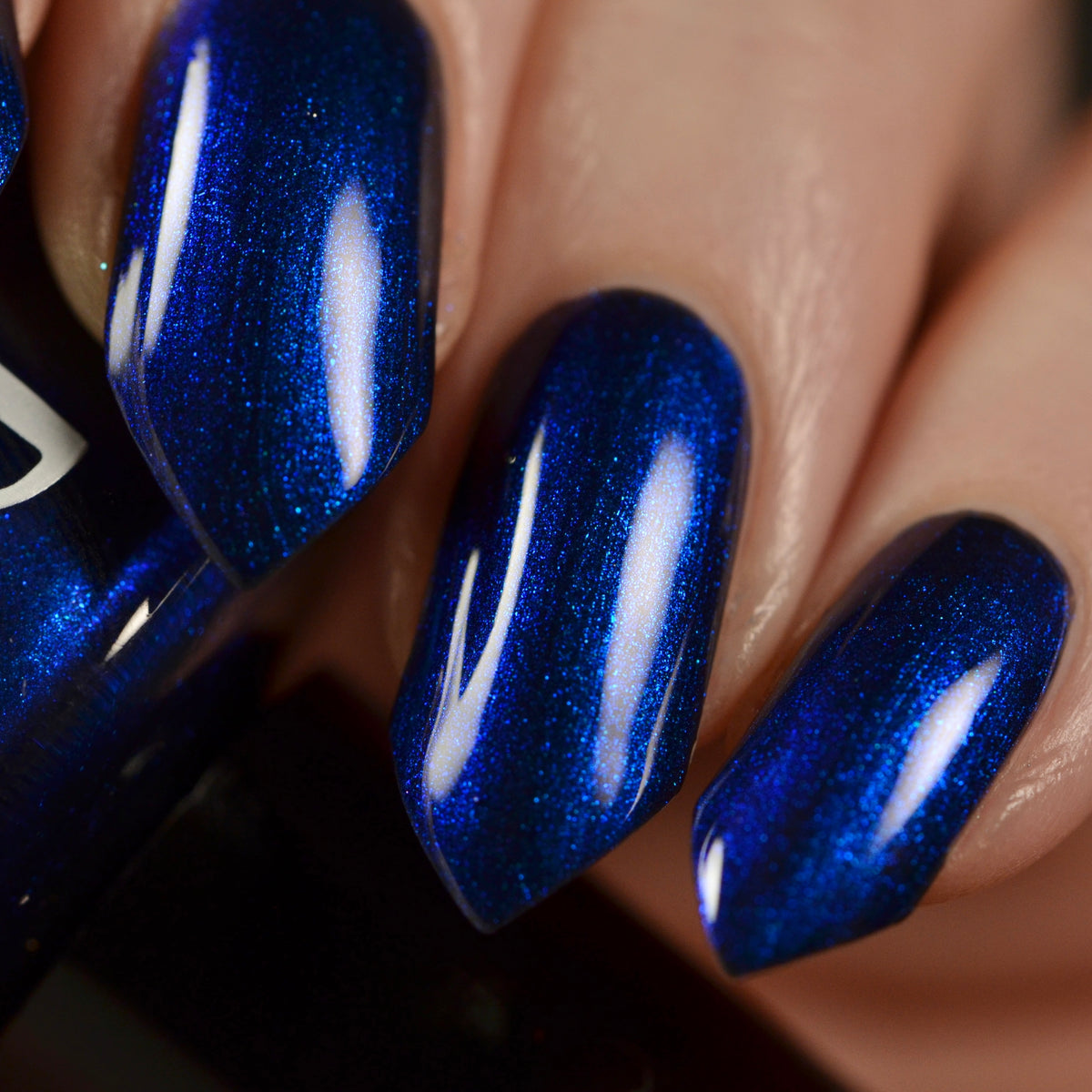 COMING SOON 10/9: Thunderbolt - Black Nail Polish - Shimmer Nail Polish - Polished Jewel Society Facebook Group Exclusive 2026