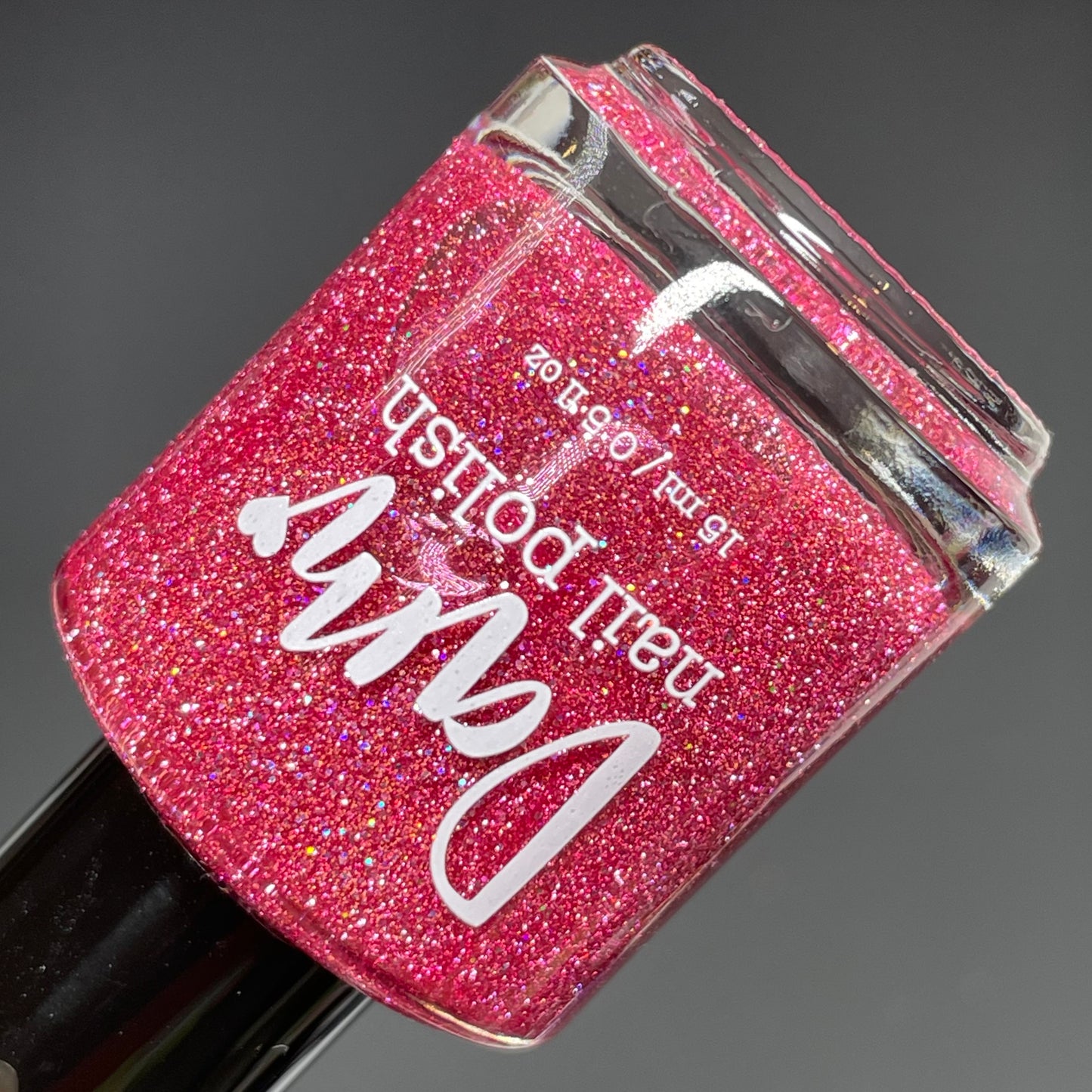 Strawberry Compote - Pink Nail Polish - Reflective Glitter Nail Polish - Jams & Jellies Collection - Dam Nail Polish