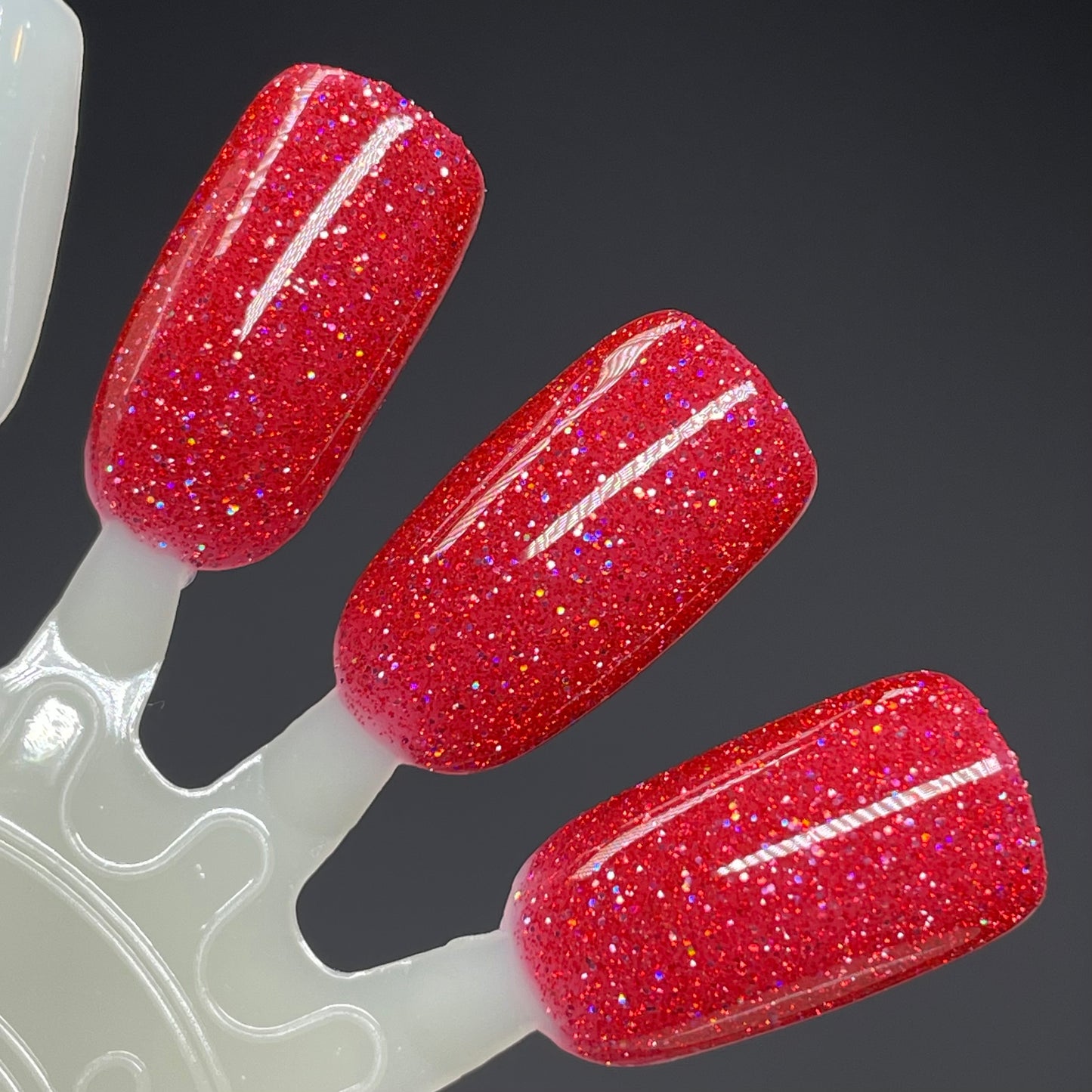 Apple Fruit Butter - Red Nail Polish - Reflective Glitter Nail Polish - Jams & Jellies Collection - Dam Nail Polish