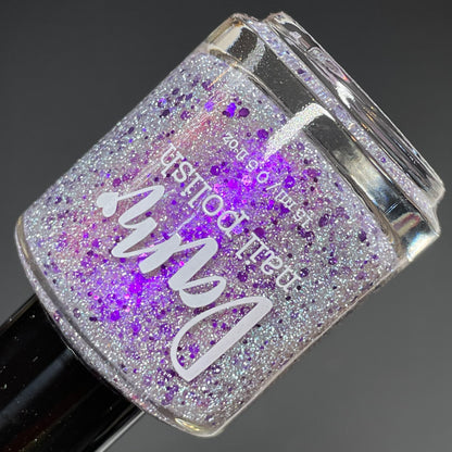 Gumdrop It Like It's Hot - Purple Silver Nail Polish - Reflective Glitter Nail Polish - Sugar Rush Collection - Dam Nail Polish