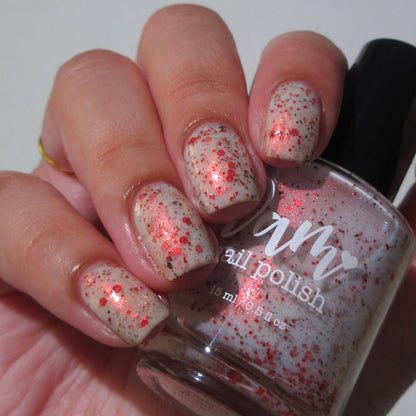 Haunted Hurricane - White Nail Polish - Crelly Nail Polish - Ghostly Collection - Halloween 2025 - Dam Nail Polish