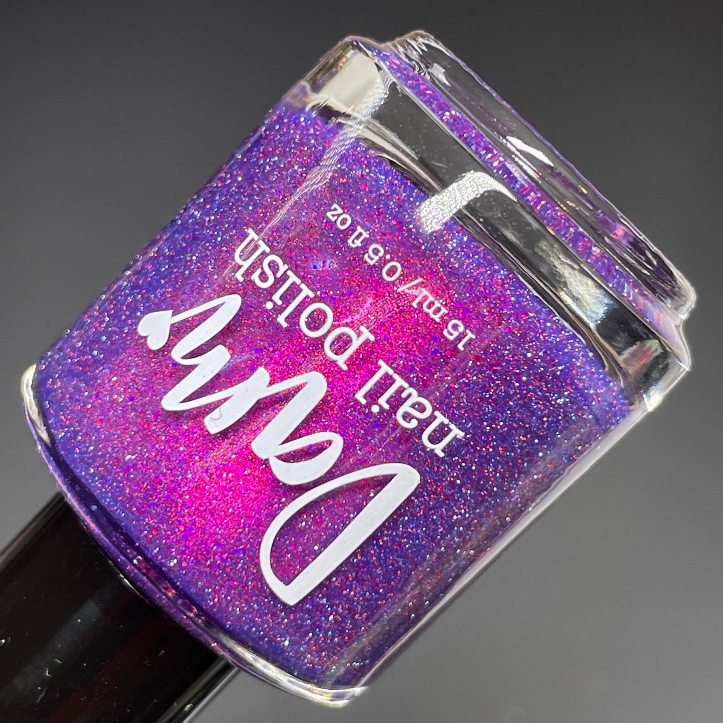 Don't Feed the Fears - Purple Nail Polish - Reflective Glitter Nail Polish - Polish of the Month - June 2026 - Dam Nail Polish