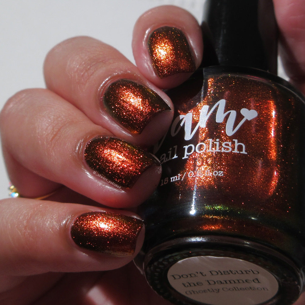 Don't Disturb the Damned - Red Nail Polish - Multichrome Nail Polish - Ghostly Collection - Halloween 2025 - Dam Nail Polish
