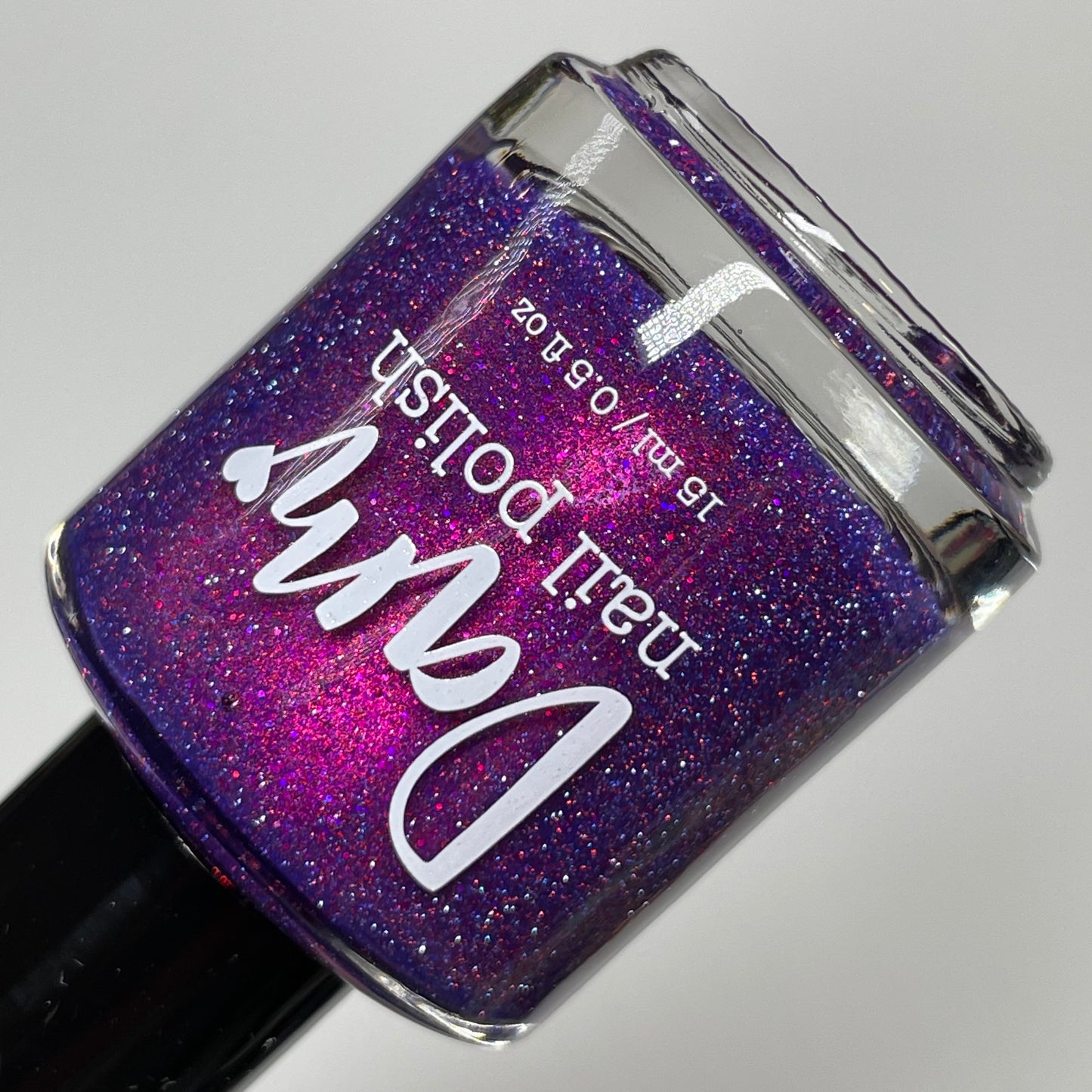 Don't Feed the Fears - Purple Nail Polish - Reflective Glitter Nail Polish - Polish of the Month - June 2026 - Dam Nail Polish