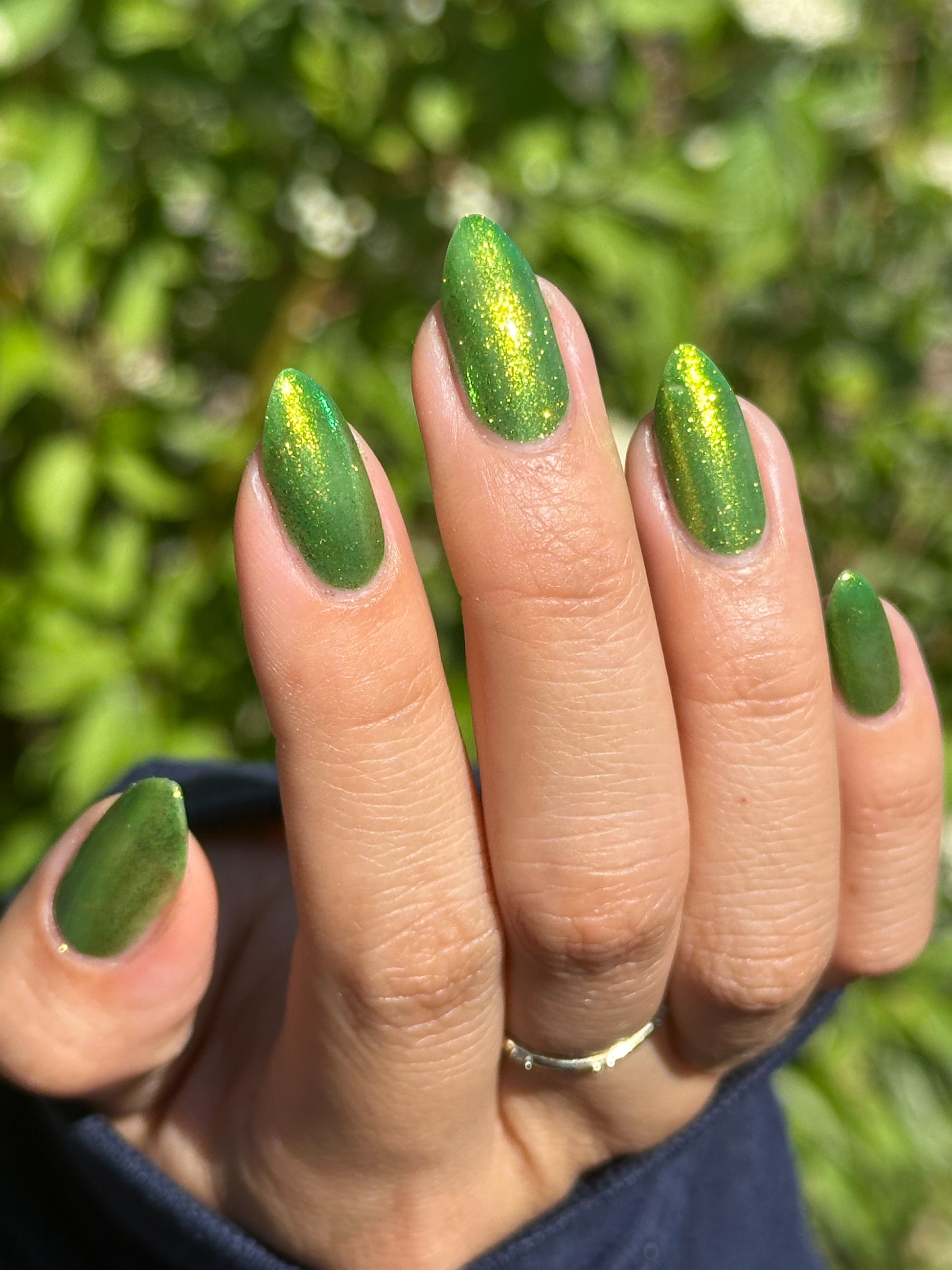 Maps - Lime Green Shimmer Nail Polish - Bonus Track Collection - Dam Nail Polish