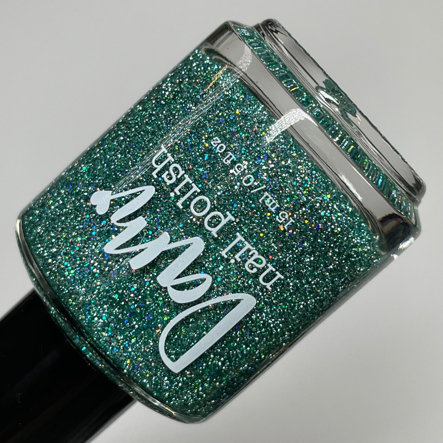 Undying Devotion - Green Nail Polish - Reflective Glitter Nail Polish - Bitten Collection - Dam Nail Polish