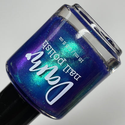 Hanging with My Gnomies - Purple Nail Polish - Shimmer Nail Polish - The Secret Fairy Garden - Dam Nail Polish