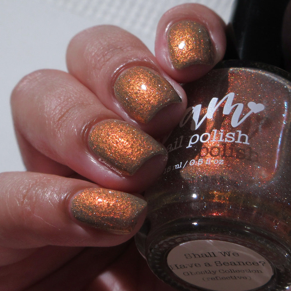 Shall We Have A Seance? - Gray Nail Polish - Reflective Nail Polish -