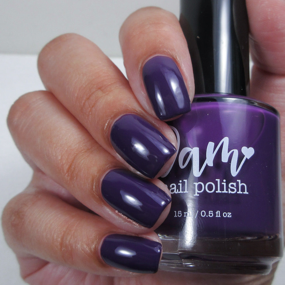 Big Eggplant Energy - Purple Nail Polish - Cream Nail Polish - Fall Nail Polish - Autumn Harvest Creams - Dam Nail Polish