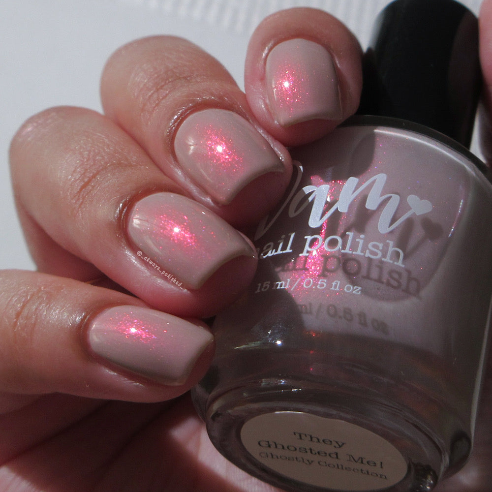 They Ghosted Me! - Taupe Nail Polish - Shimmer Nail Polish - Ghostly Collection - Halloween 2025 - Dam Nail Polish