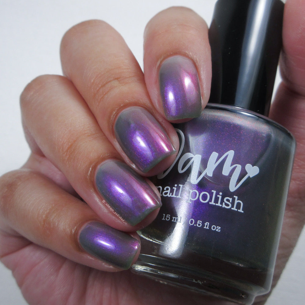 Don’t Be Ghoulish - Gray Nail Polish - Shimmer Nail Polish - Ghostly Collection - Halloween 2025 - Dam Nail Polish