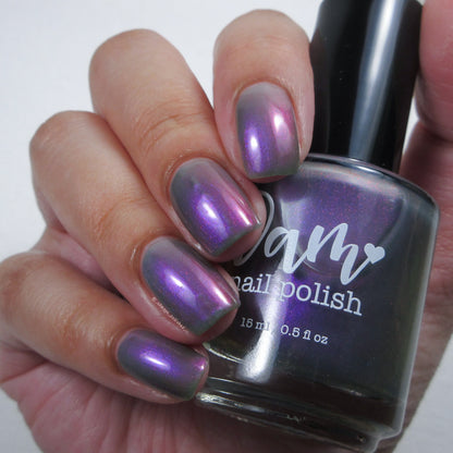 Don’t Be Ghoulish - Gray Nail Polish - Shimmer Nail Polish - Ghostly Collection - Halloween 2025 - Dam Nail Polish