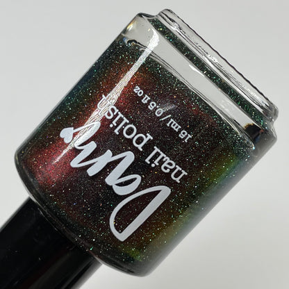 I Am Meat Popsicle - Black/Red Multichrome Nail Polish - Reflective Nail Polish - I'm Not a Robot Series