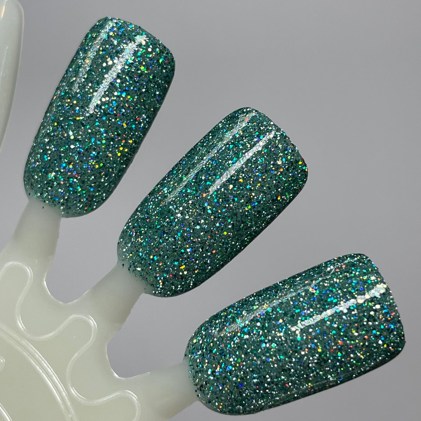 Undying Devotion - Green Nail Polish - Reflective Glitter Nail Polish - Bitten Collection - Dam Nail Polish