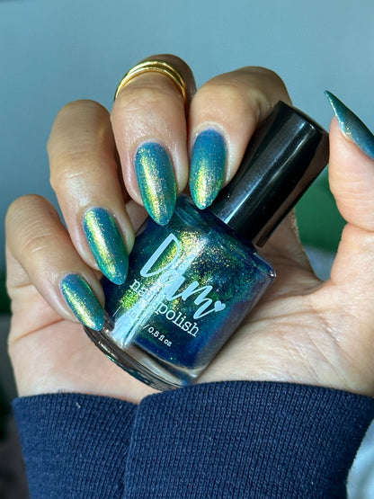 Sabotage - Blue Shimmer Nail Polish - Bonus Track Collection - Dam Nail Polish