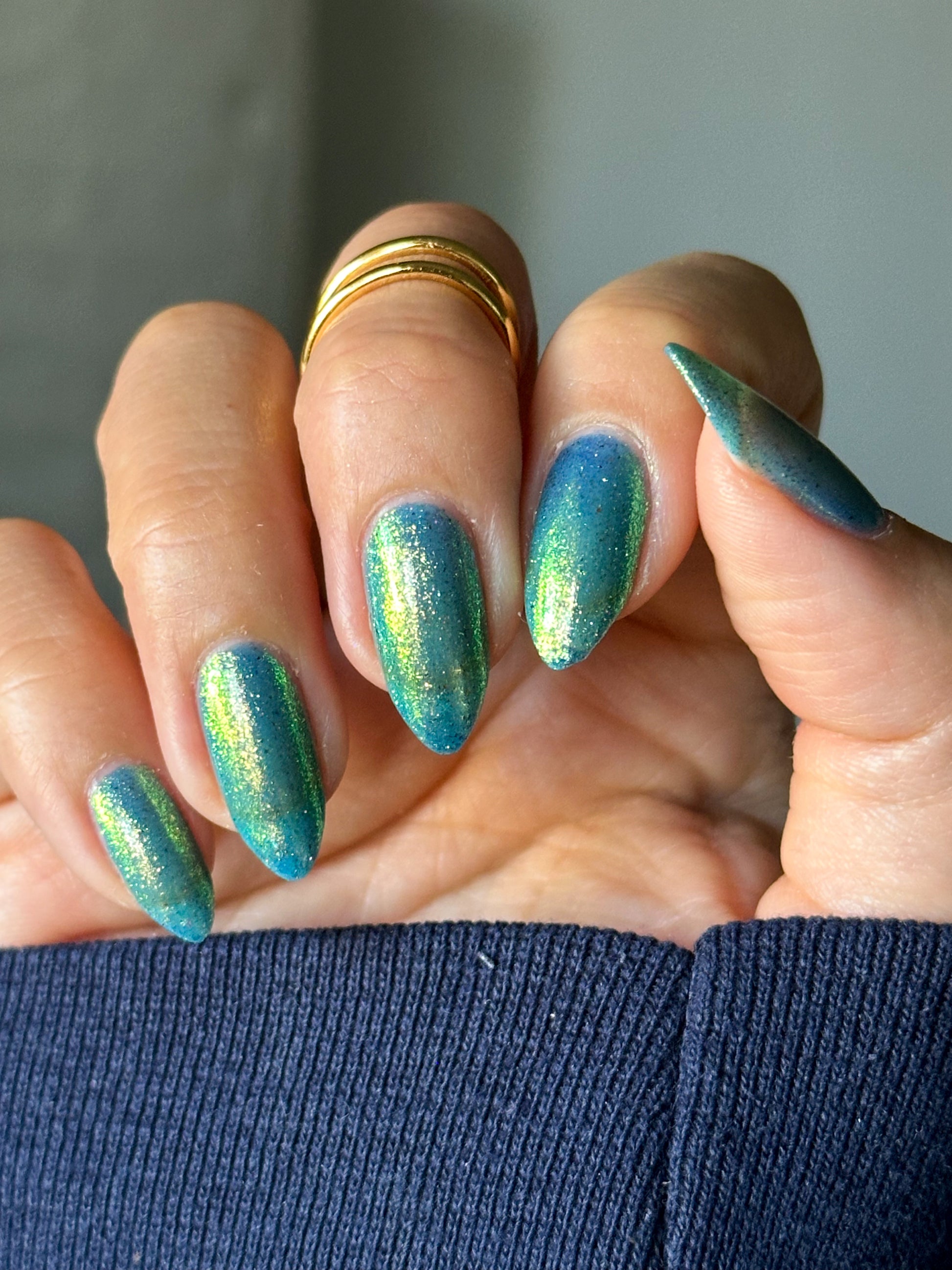 Sabotage - Blue Shimmer Nail Polish - Bonus Track Collection - Dam Nail Polish