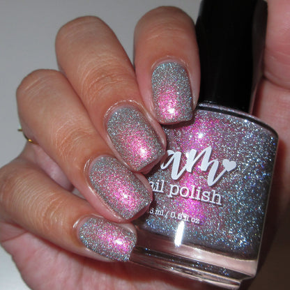 Shall We Have A Seance? - Gray Nail Polish - Reflective Nail Polish - Ghostly Collection - Halloween 2025 - Dam Nail Polish