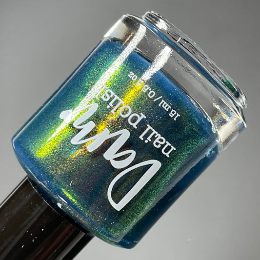 Moody Modern - Blue Nail Polish - Shimmer Nail Polish - Haute Homes Series - Dam Nail Polish