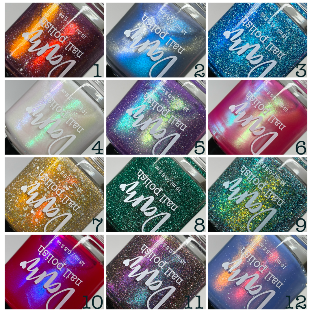 OVERPOURS: 12 Dam Days of Polish - Advent Calendar - Dam Nail Polish