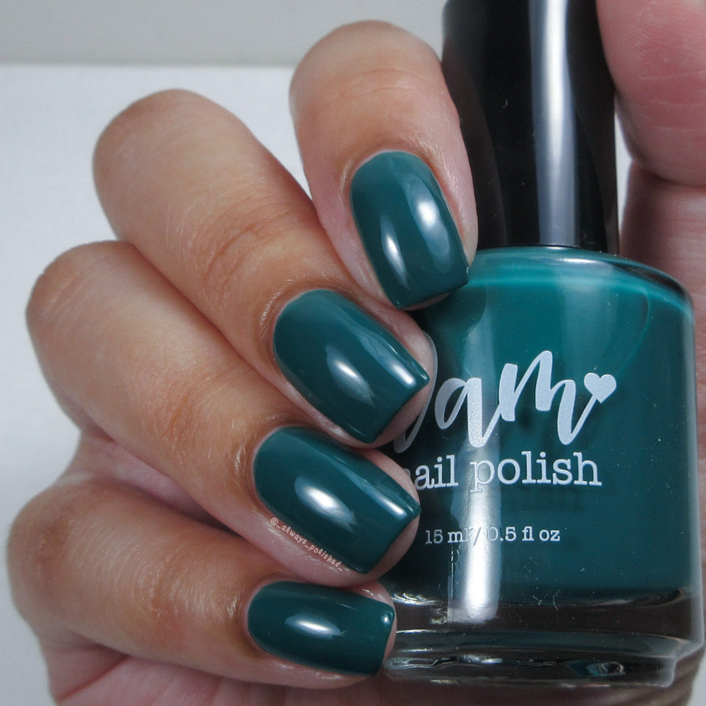 Kale Yeah! - Green Nail Polish - Cream Nail Polish - Fall Nail Polish - Autumn Harvest Creams - Dam Nail Polish