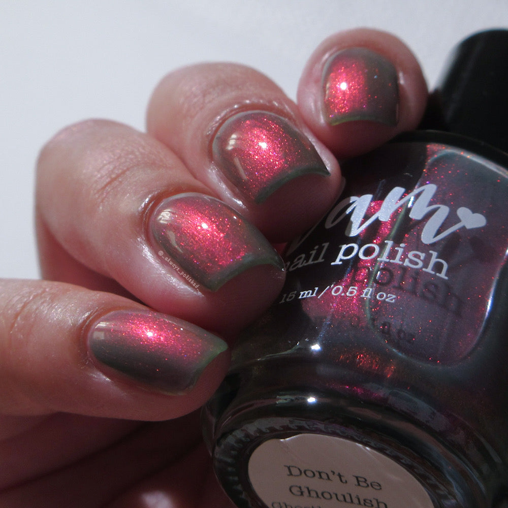 Don’t Be Ghoulish - Gray Nail Polish - Shimmer Nail Polish - Ghostly Collection - Halloween 2025 - Dam Nail Polish