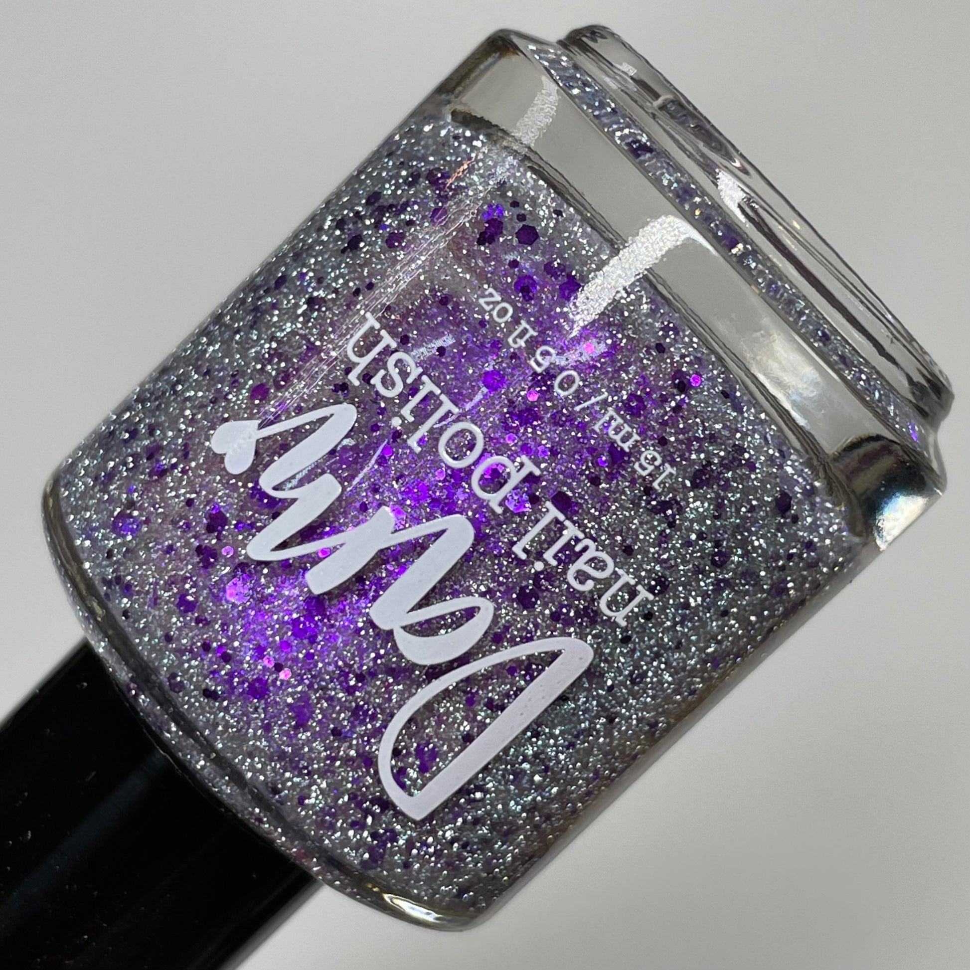 Gumdrop It Like It's Hot - Purple Silver Nail Polish - Reflective Glitter Nail Polish - Sugar Rush Collection - Dam Nail Polish