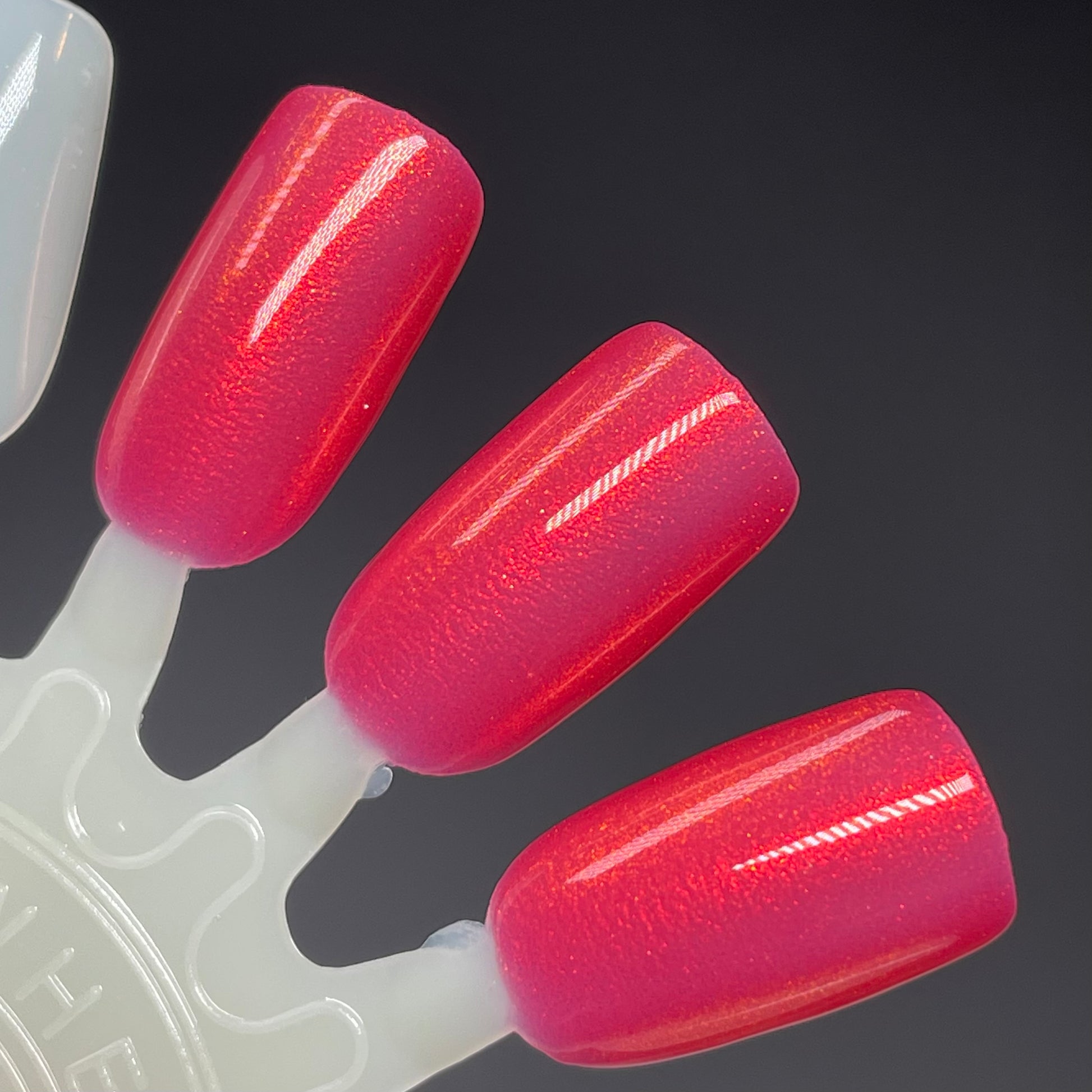 Toadstool for Two - Red Nail Polish - Shimmer Nail Polish - The Secret Fairy Garden - Dam Nail Polish