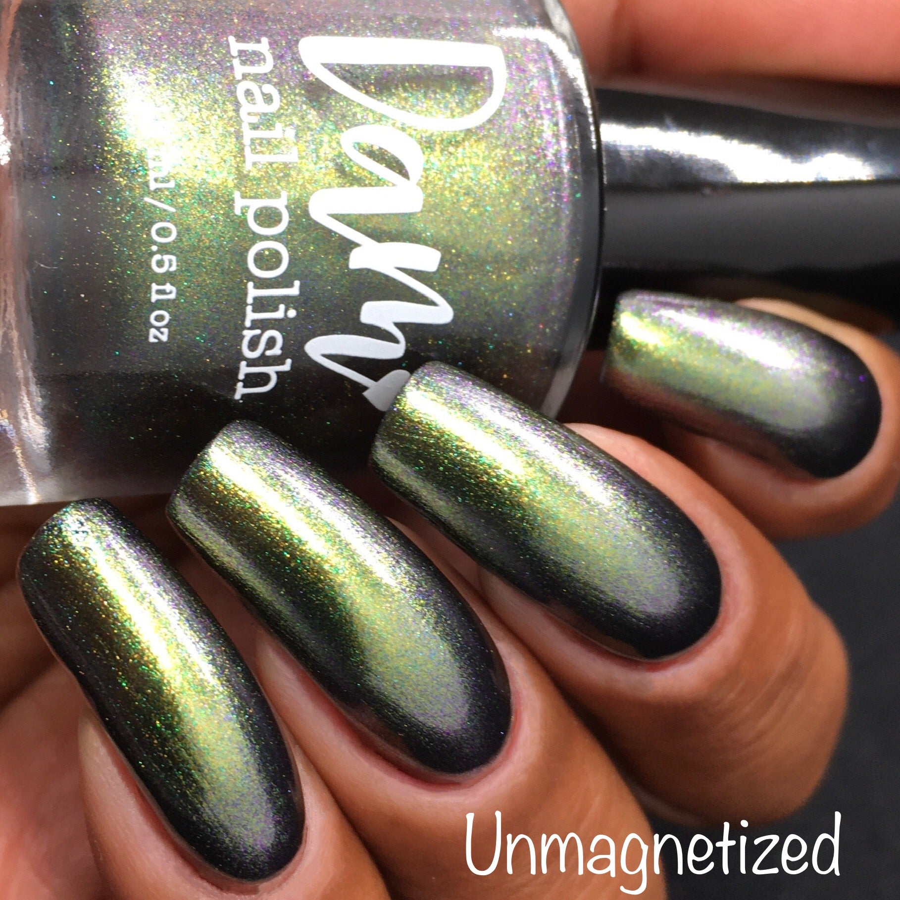 Alternate Adventure - Shifting Multichrome Magnetic Indie Nail Polish - Shifts Green, Blue, and Purple - Into the Multiverse Collection - Dam Nail Polish