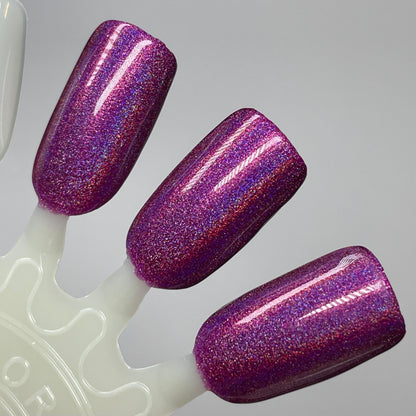 Wish Upon a Firefly - Purple Nail Polish - Linear Holographic Nail Polish - The Secret Fairy Garden - Dam Nail Polish