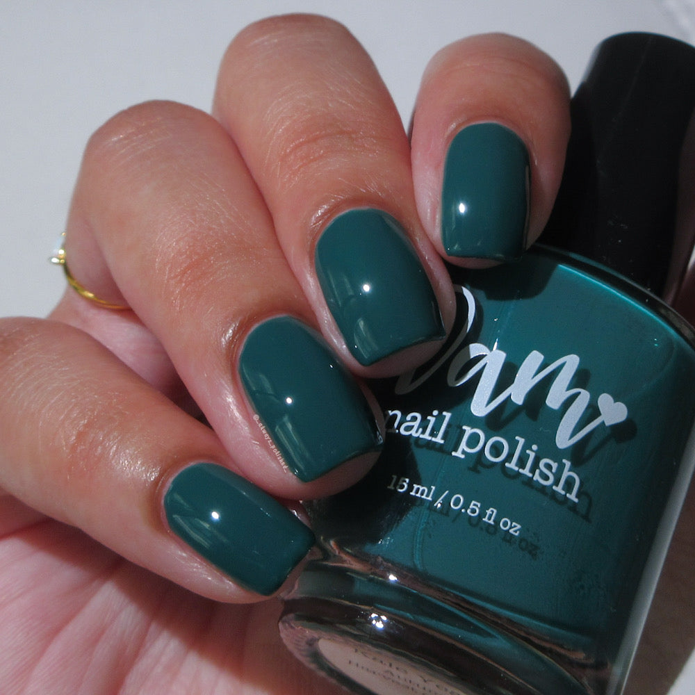 Kale Yeah! - Green Nail Polish - Cream Nail Polish - Fall Nail Polish - Autumn Harvest Creams - Dam Nail Polish