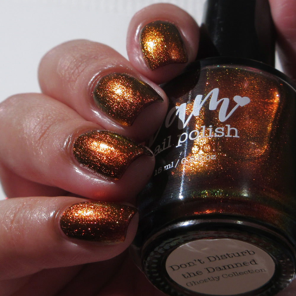 Don't Disturb the Damned - Red Nail Polish - Multichrome Nail Polish - Ghostly Collection - Halloween 2025 - Dam Nail Polish