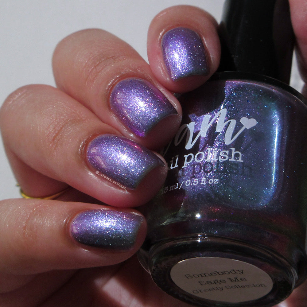 Somebody Sage Me - Gray Nail Polish - Shimmer Nail Polish - Ghostly Collection - Halloween 2025 - Dam Nail Polish