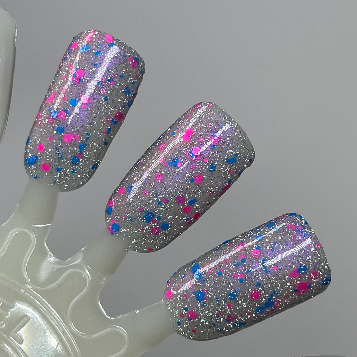 Just Squidding Around - Purple Silver Nail Polish - Reflective Glitter Nail Polish - Squids Fly High Sibling