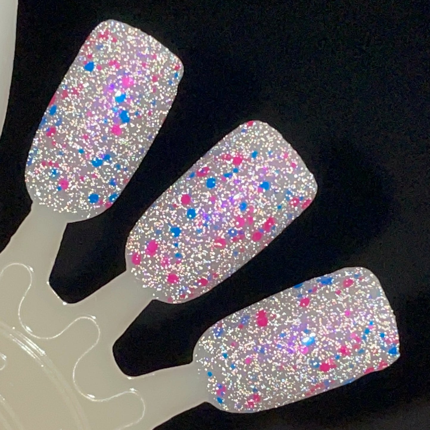 Just Squidding Around - Purple Silver Nail Polish - Reflective Glitter Nail Polish - Squids Fly High Sibling - Dam Nail Polish