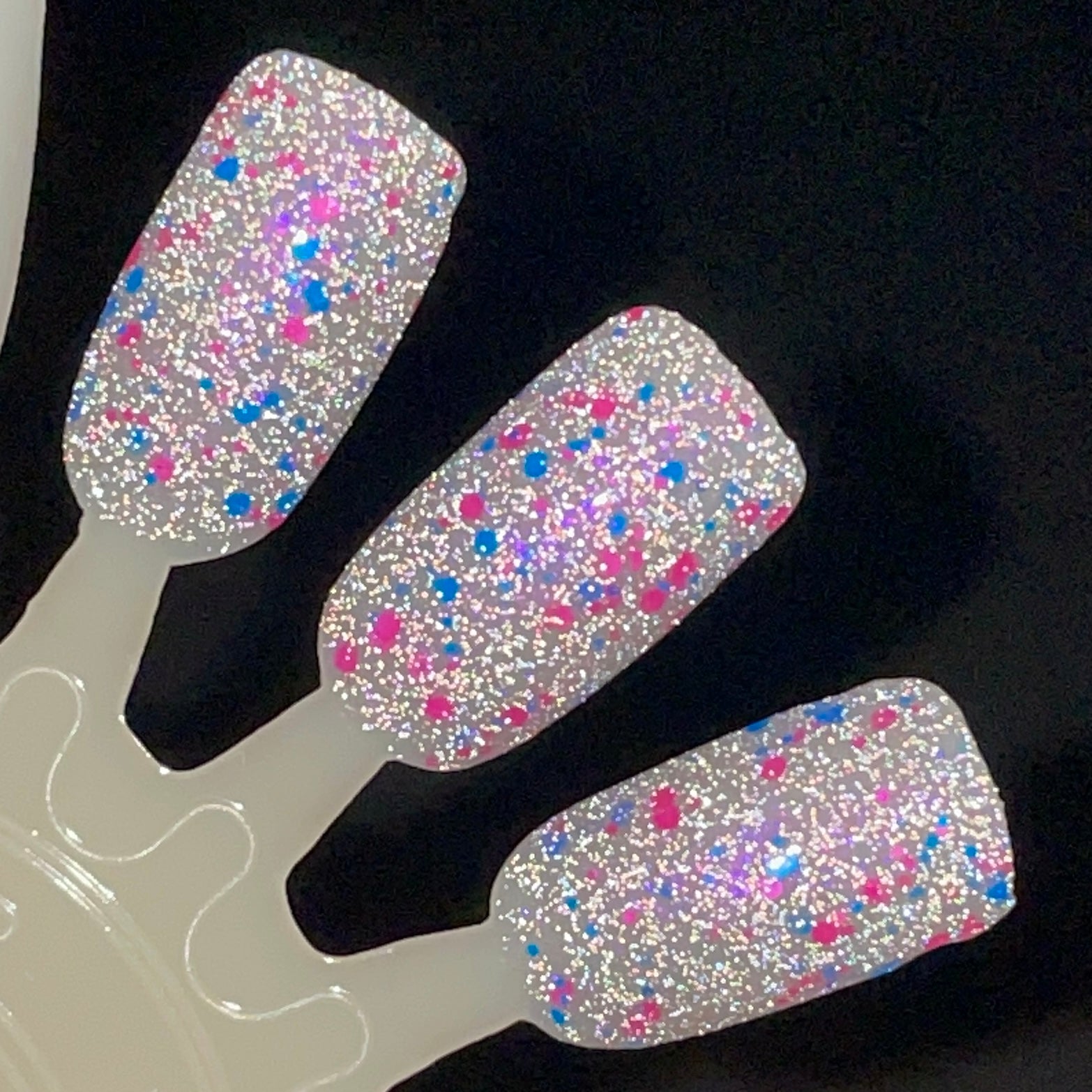 Just Squidding Around - Purple Silver Nail Polish - Reflective Glitter Nail Polish - Squids Fly High Sibling - Dam Nail Polish