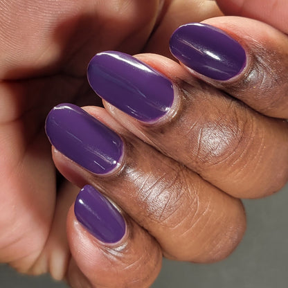 Big Eggplant Energy - Purple Nail Polish - Cream Nail Polish - Fall Nail Polish - Autumn Harvest Creams - Dam Nail Polish