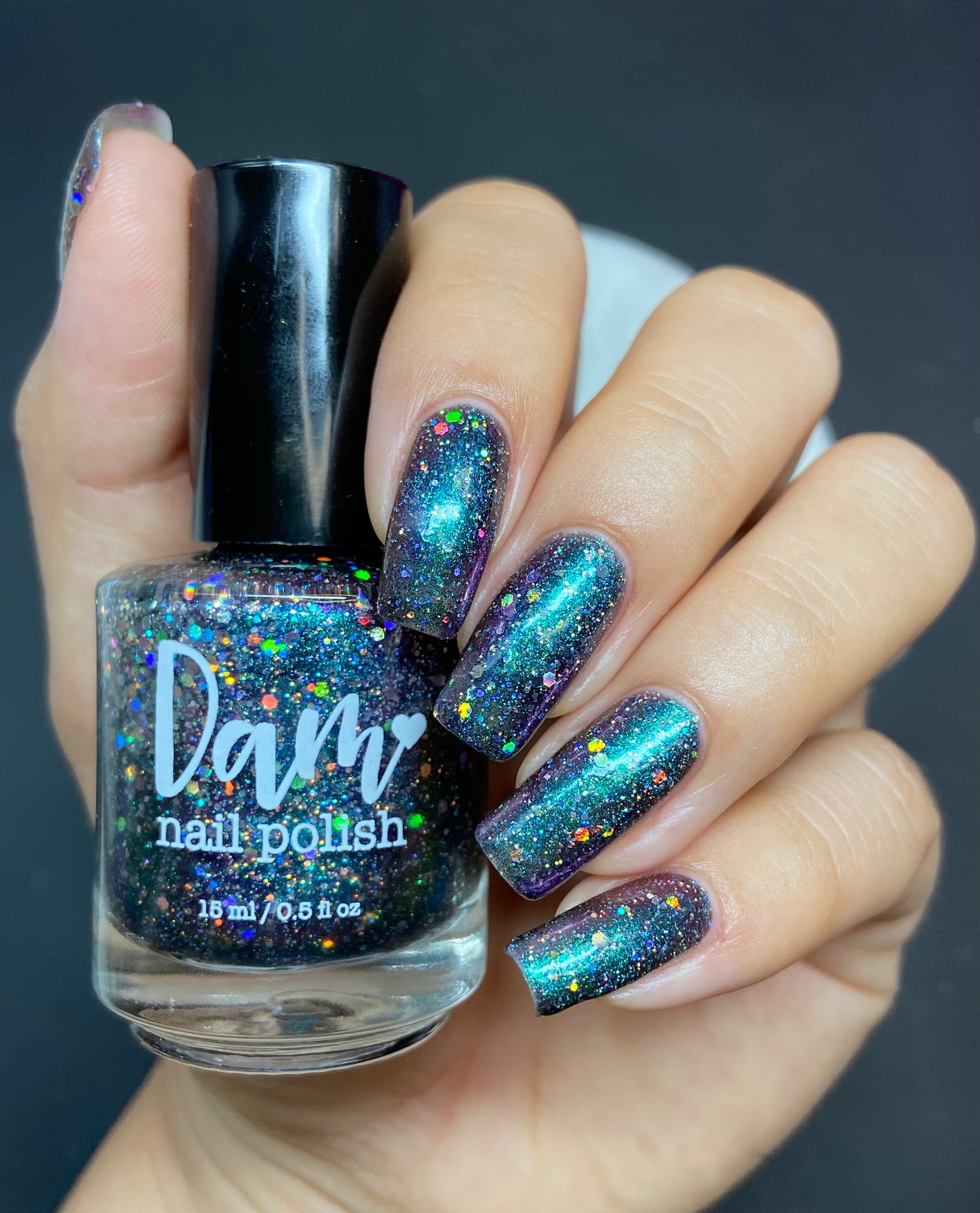 Bridigette - Green/Purple/Gold Multichrome Nail Polish - Holographic Glitter Nail Polish - Survivor Series