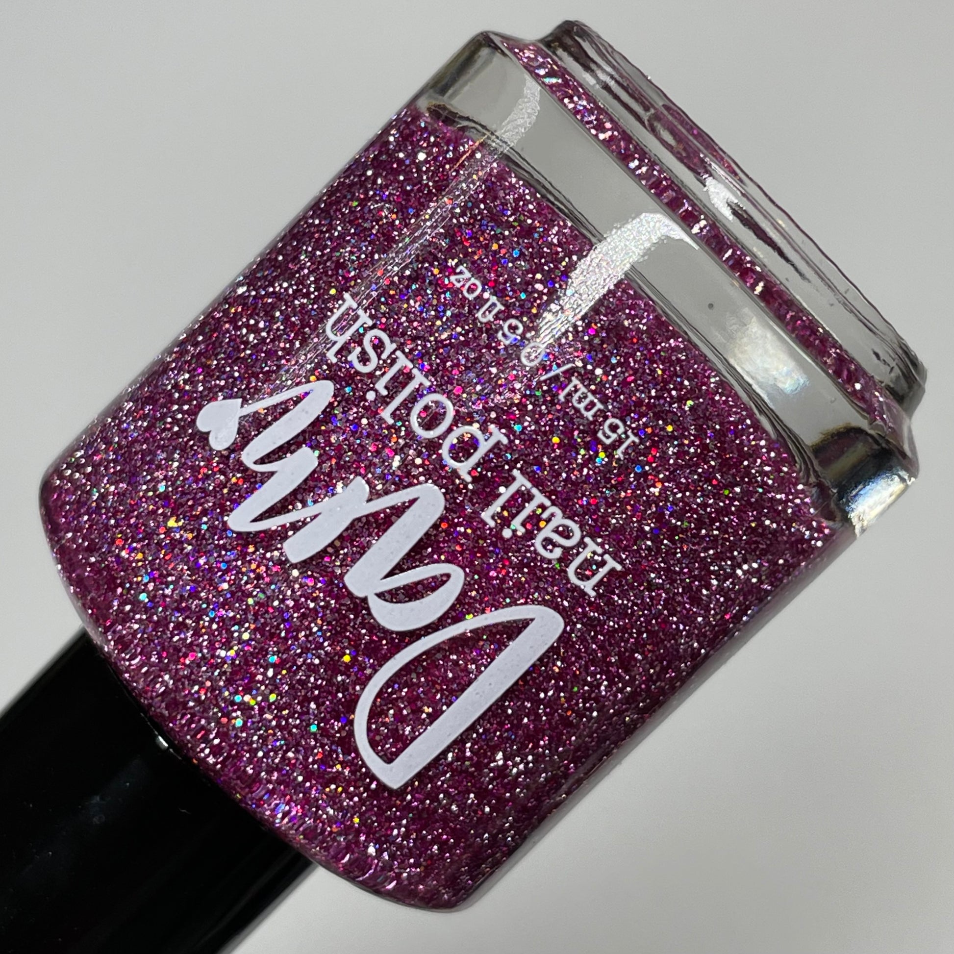 Love at First Bite - Purple Nail Polish - Reflective Glitter Nail Polish - Bitten Collection - Dam Nail Polish