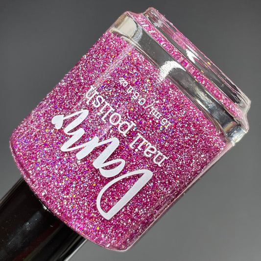 Love at First Bite - Purple Nail Polish - Reflective Glitter Nail Polish - Bitten Collection - Dam Nail Polish