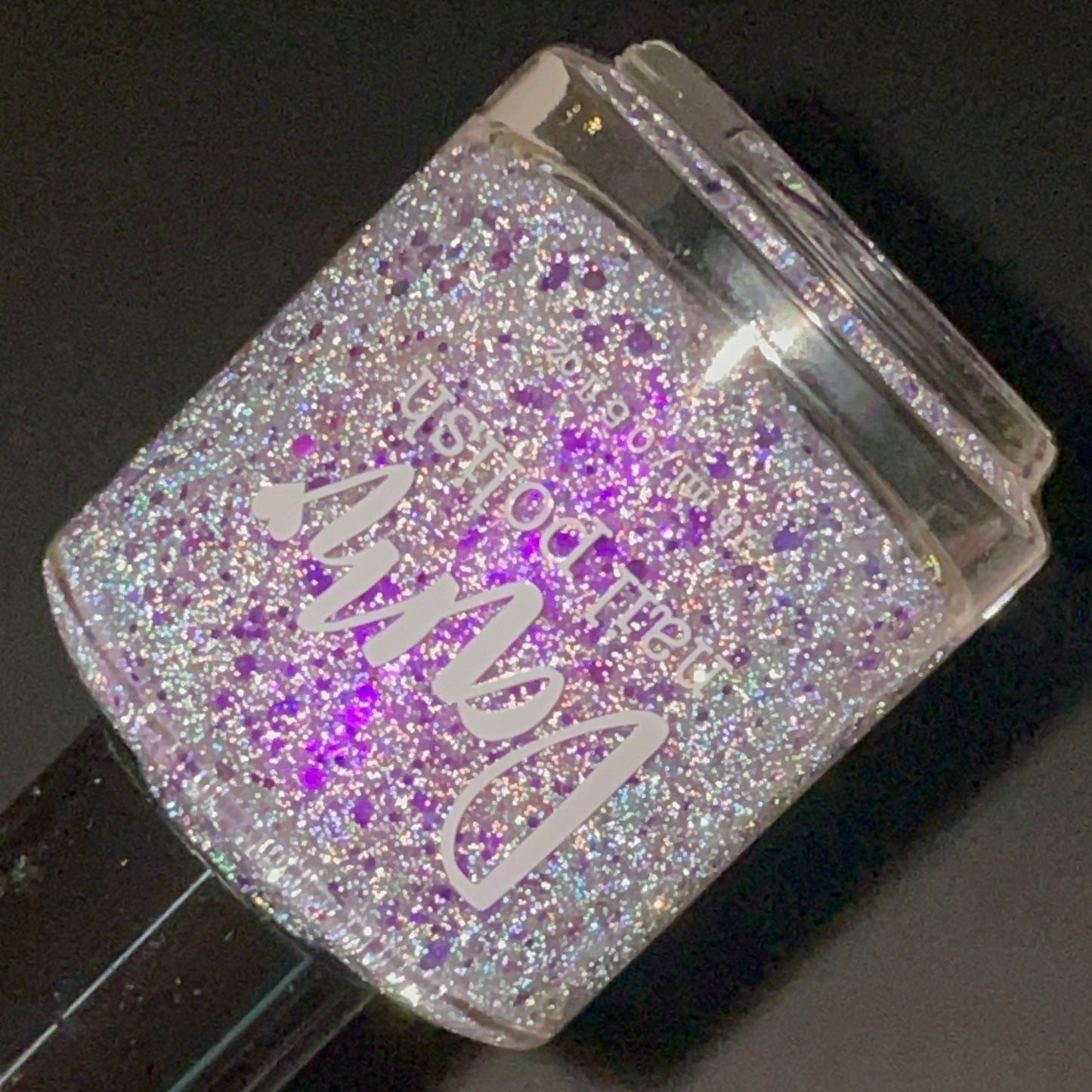 Gumdrop It Like It's Hot - Purple Silver Nail Polish - Reflective Glitter Nail Polish - Sugar Rush Collection - Dam Nail Polish