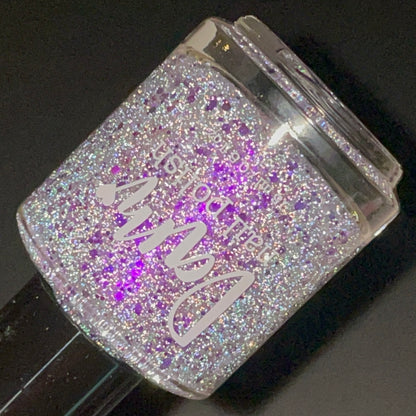 Gumdrop It Like It's Hot - Purple Silver Nail Polish - Reflective Glitter Nail Polish - Sugar Rush Collection - Dam Nail Polish