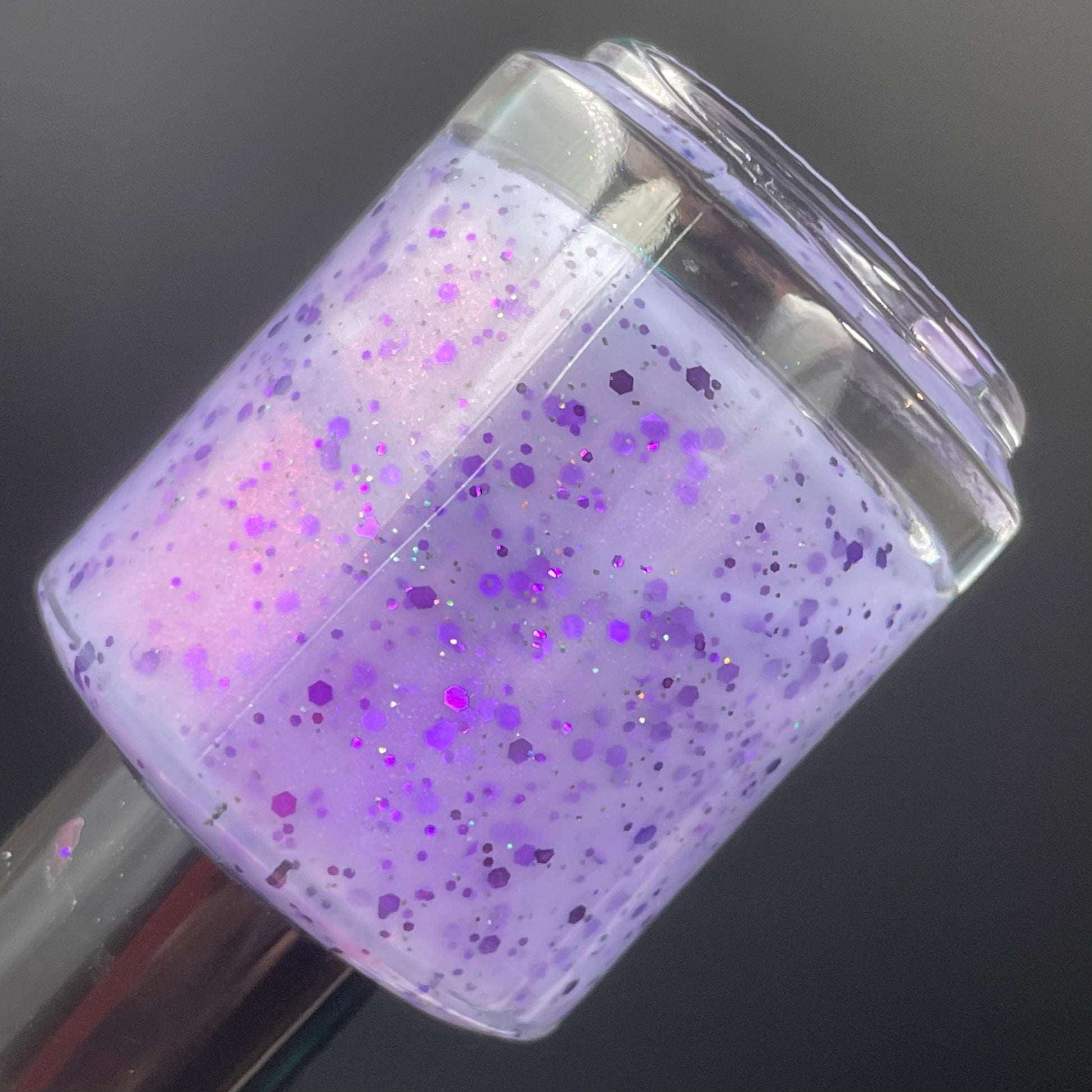Taro Tea Wannabe - Light Purple Crelly - Glitter Nail Polish - Shimmer Nail Polish - Sweet Sips Collection - Dam Nail Polish