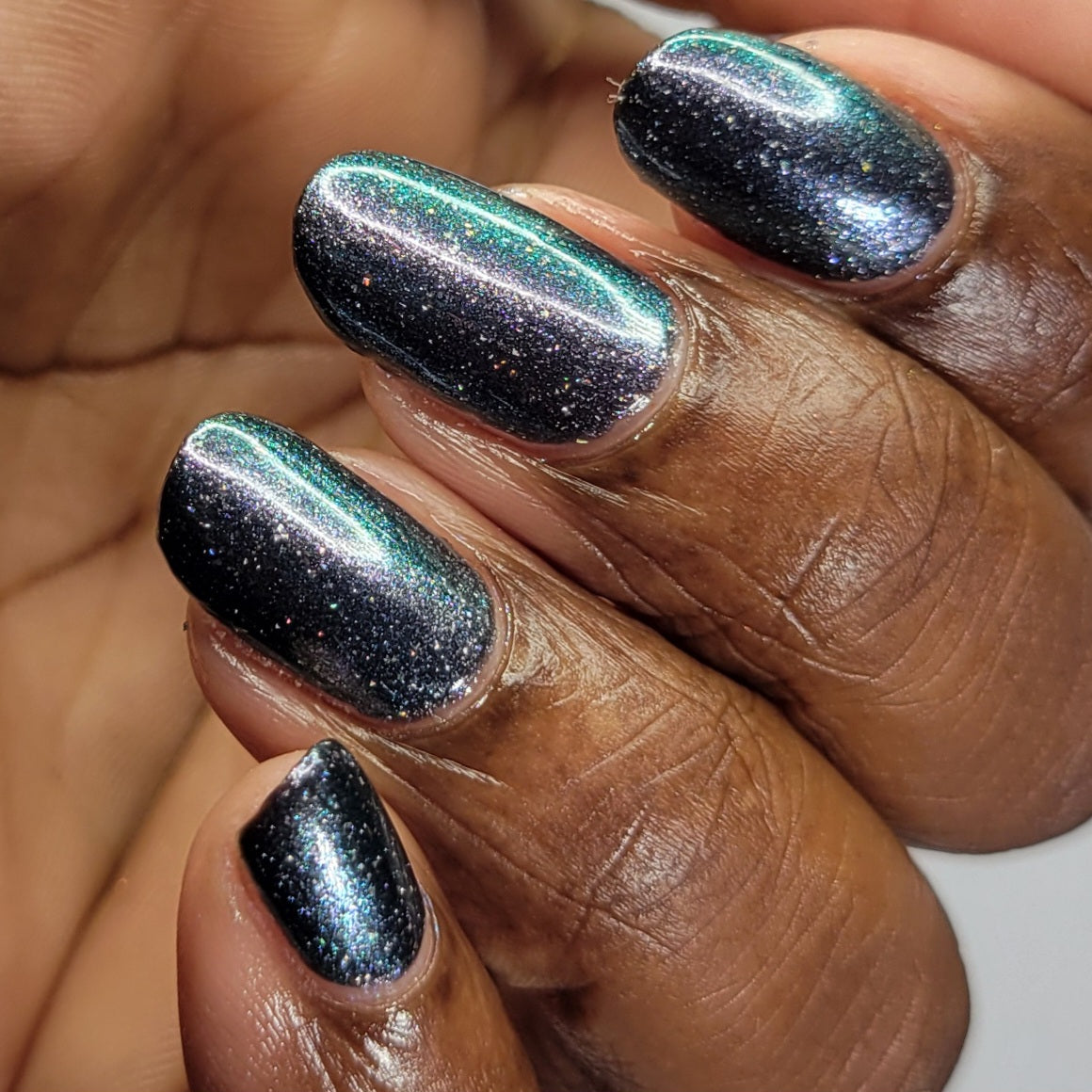 Chuck - Black Shimmer Nail Polish - Survivor Series - Dam Nail Polish