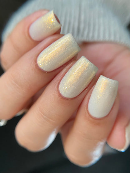 Classic Clean - White Nail Polish - Shimmer Nail Polish - Haute Homes Series - Dam Nail Polish