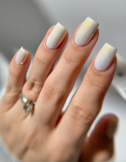 Classic Clean - White Nail Polish - Shimmer Nail Polish - Haute Homes Series - Dam Nail Polish