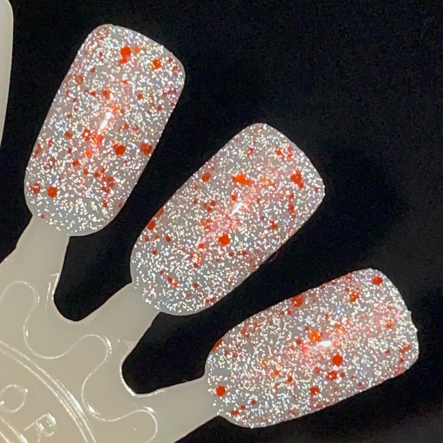 Soda Pop Lock and Drop It - Orange Silver Nail Polish - Reflective Glitter Nail Polish - Sugar Rush Collection - Dam Nail Polish